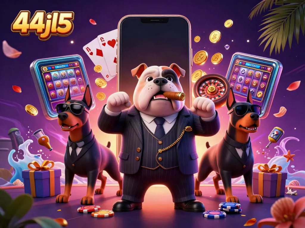 Win big with a thrilling scene featuring 44jl5 characters and a slot game experience.