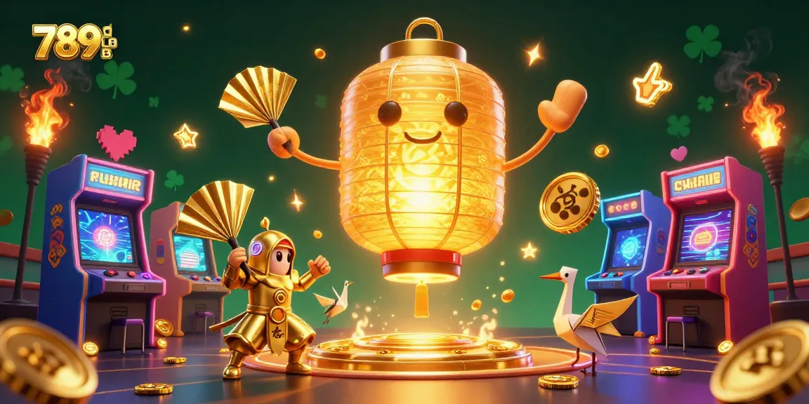 Experience the thrill of 789CLUB with glowing casino elements and magical characters in a vibrant setting.