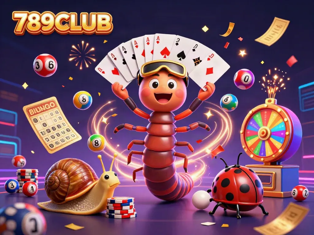 Join the excitement at 789CLUB with a dynamic dealer and high-stakes gameplay depicted in vibrant animation.