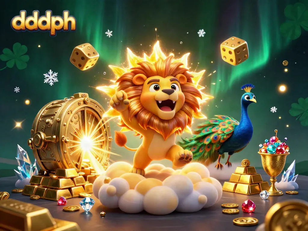 Experience the thrill of dddph casino with vibrant, dynamic characters and gold elements.