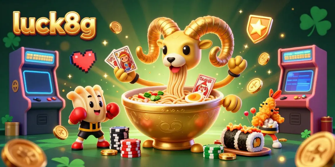 Engage in lively gambling excitement at luck8g with vibrant characters and casino challenges.
