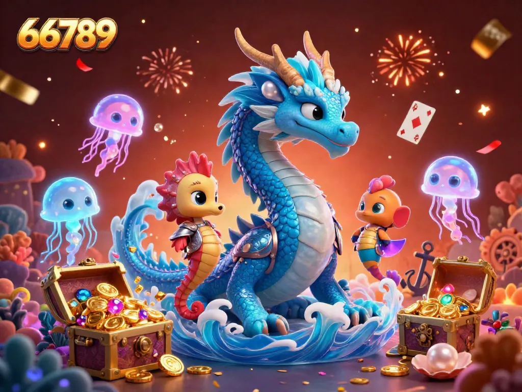 Experience exciting moments at 66789 with a vibrant underwater casino scene featuring magical characters and treasures.