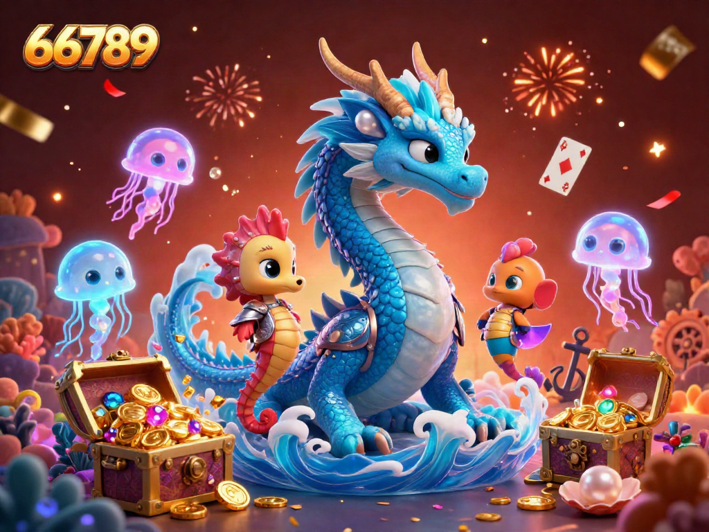 Experience exciting moments at 66789 with a vibrant underwater casino scene featuring magical characters and treasures.