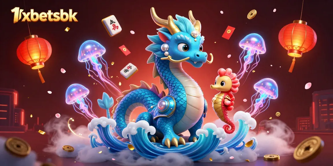 Experience thrilling gaming with 1xbetsbk, highlighted by vibrant characters and captivating casino elements.