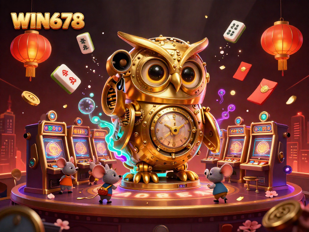 Experience thrilling slots at WIN678 with a vibrant 3D scene full of golden surprises